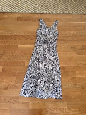 Black & White Polka Dot Maxi Dress